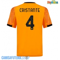 Camisa de time de futebol AS Roma Bryan Cristante #4 Replicas 2º Equipamento 2025-26 Manga Curta